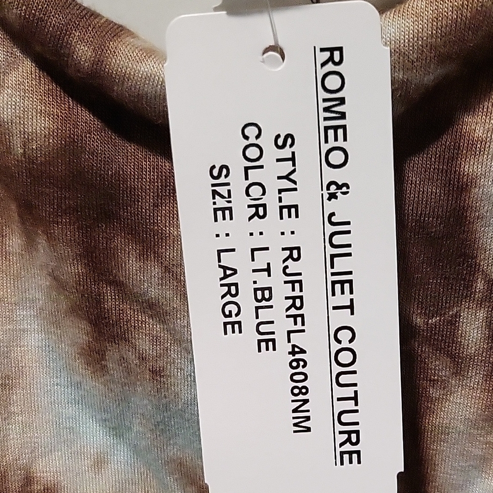 Romeo & Juliet Couture Brown and Cream Maxi Dress - Picture 3 of 6